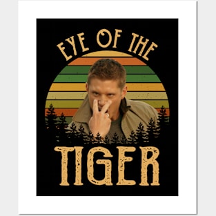 Dean Winchester Eye of The Tiger Vintage Posters and Art